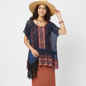 Embroidered Tunic Top By A Beautiful Soul NEW 18 20 Plus